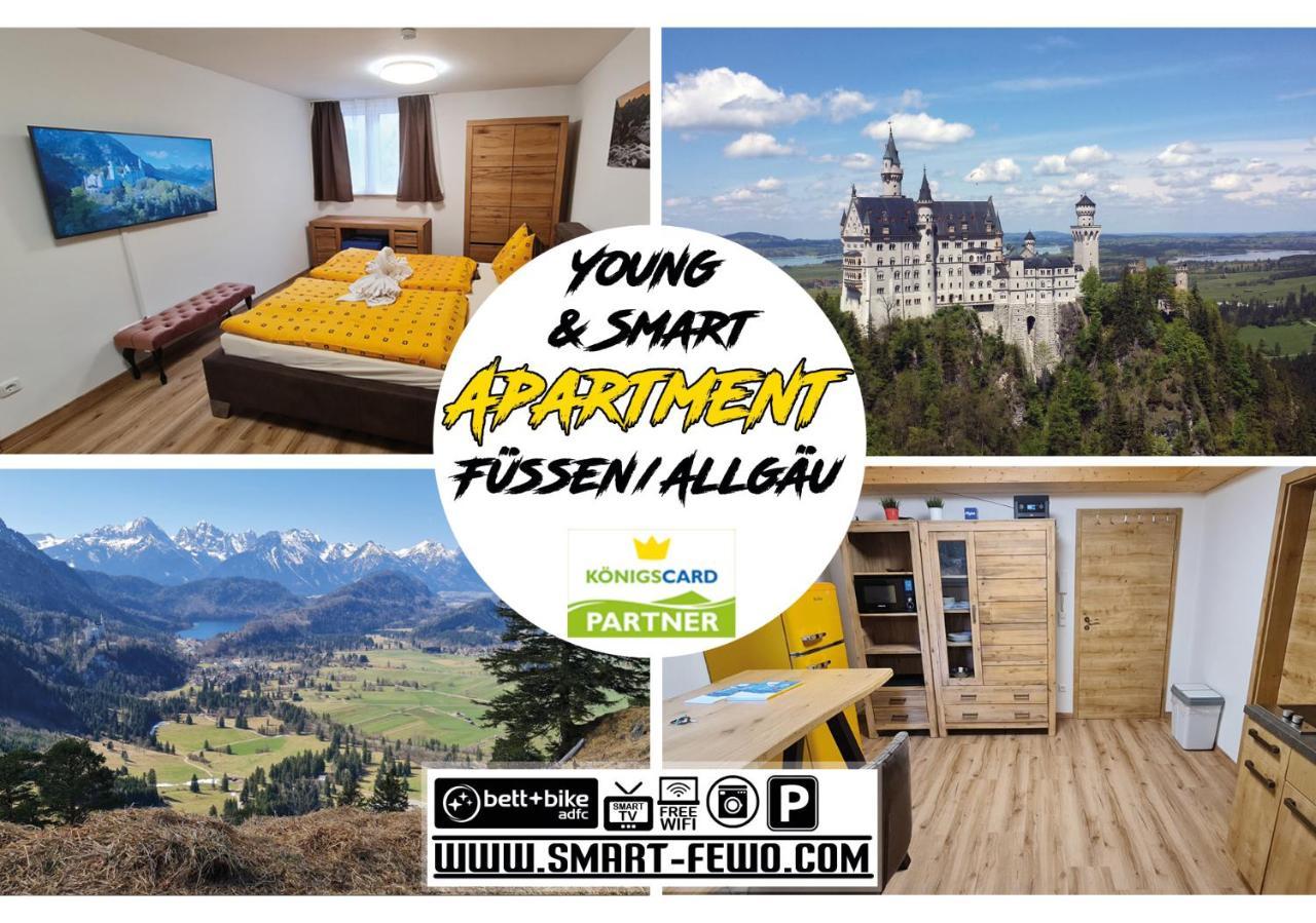 Young & Smart-Apartment Inkl Koenigscard In Fuessen Allgaeu Nahe Neuschwanstein ภายนอก รูปภาพ